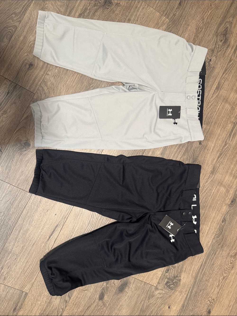 Under Armour Women’s Stretch Softball Pants - Black and Grey